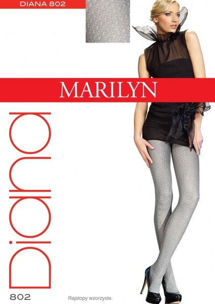 Marilyn Elegante Strumpfhosen mit dezentem Muster Diana 40 DEN