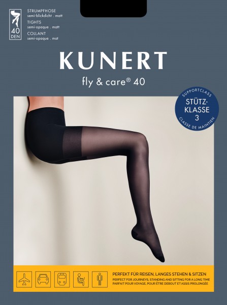 Semi-blickdichte Stützstrumpfhose Fly &amp; Care® von Kunert