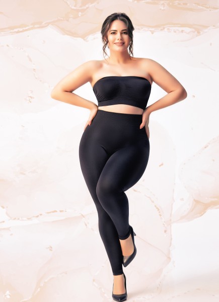 Blickdichte Plus Size Leggings aus weicher Mikrofaser von GIULIA