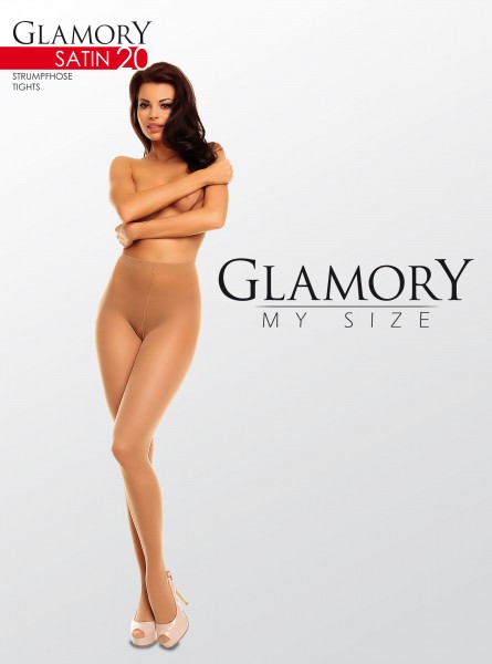 Glamory Dezent glänzende Feinstrumpfhose Satin 20