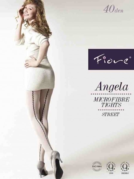 Fiore Microfaserstrumpfhose mit einem Streifenmuster Angela 40 den